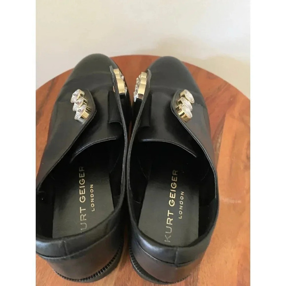 Kurt Geiger Bax Slip On Oxford Shoes Women’s 38 in Black - Picture 10 of 11